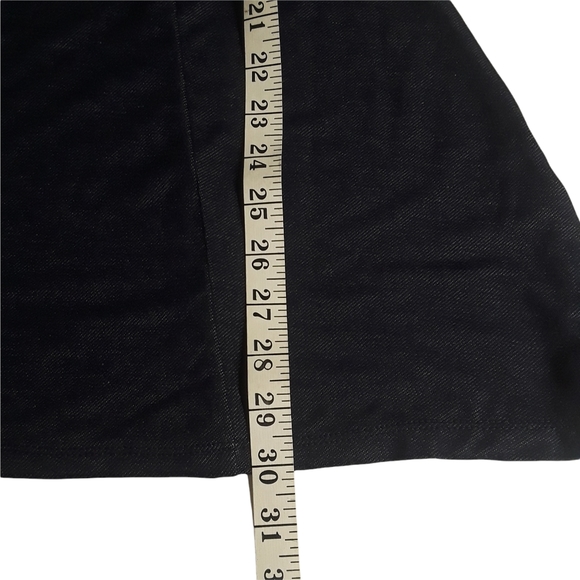 ACTIVE USA Dark Blue Gray Denim Like Print Sleeveless Swing Dress Small - Picture 5 of 7